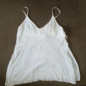 Gorgeous, fun white tank